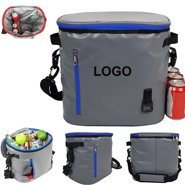 PVC 24 Can Insluated Cooler Bag W/Bottle Opener