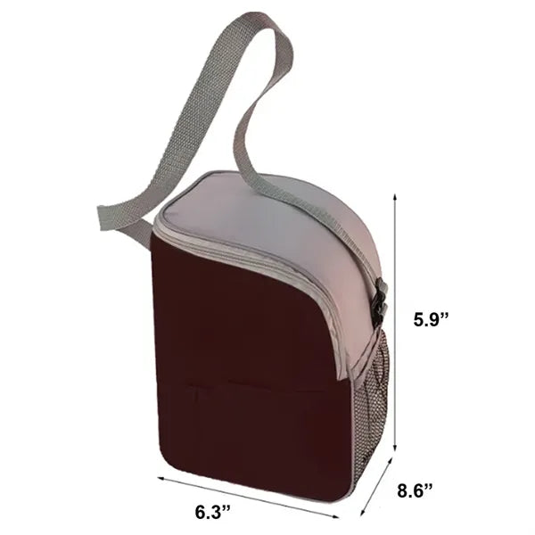 Polyester 12 Can Cooler Sling Bag With Adjustable Buckle
