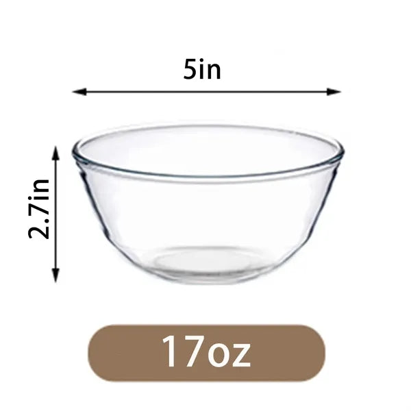17oz Tempered Glass Mixing Bowl