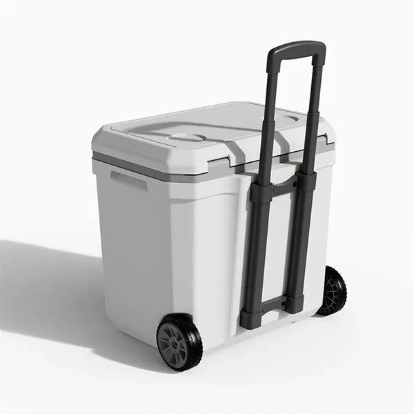 38QT Large Cooler Box with Wheels and Pull Rods