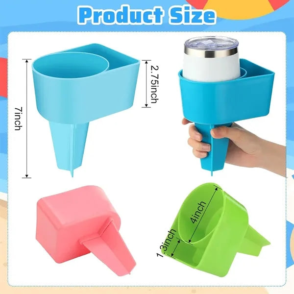 Beach Cup Holder with Pocket