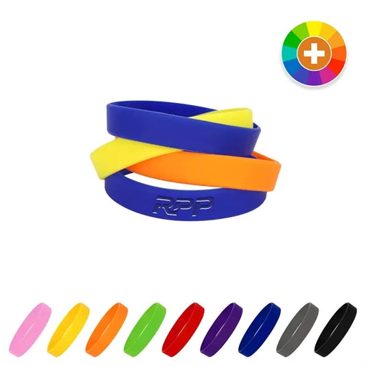 Debossed/Embossed Silicone Wristband
