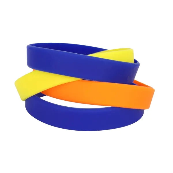 Debossed/Embossed Silicone Wristband