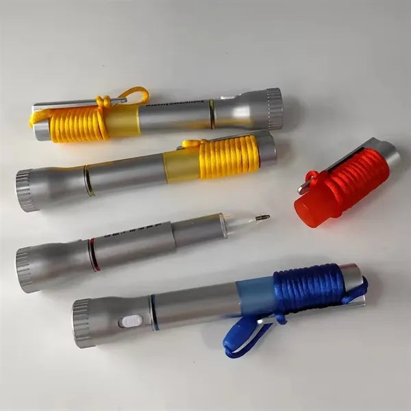 LED Light-Up Lanyard Pen with Clip