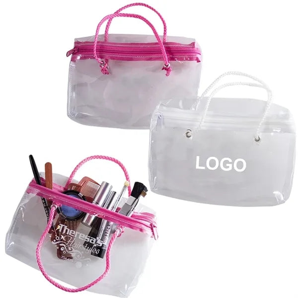 Water Resistan Makeup Crystal Clear Tote Bag