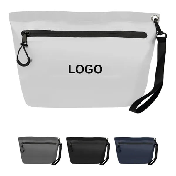 PVC Water resistan Zipper Deck Dry Pouch Vanity Bag