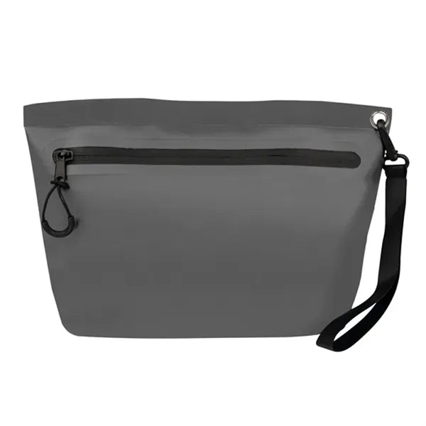 PVC Water resistan Zipper Deck Dry Pouch Vanity Bag