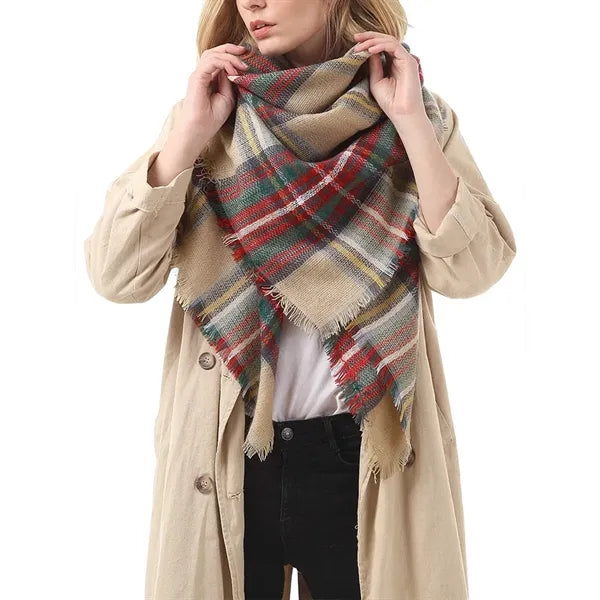 Warm shawl scarf