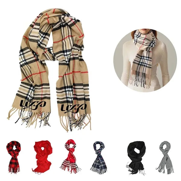 Classic plaid scarf