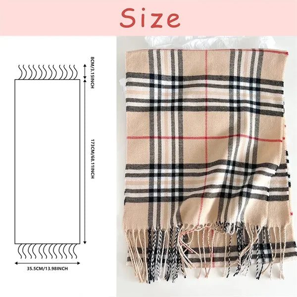 Classic plaid scarf