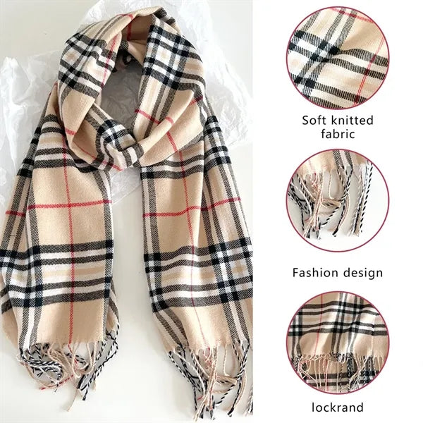 Classic plaid scarf