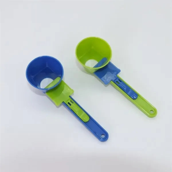 Funnel Measuring Spoon Scoop with Handle and Sliding Base