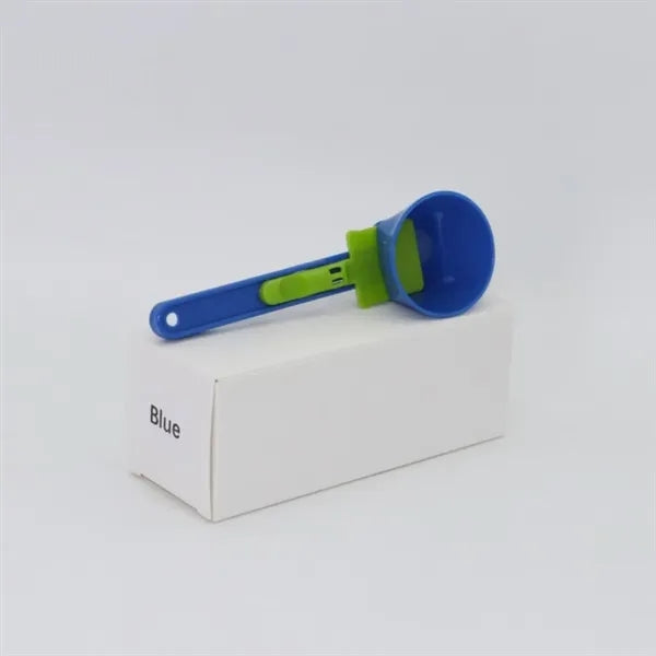 Funnel Measuring Spoon Scoop with Handle and Sliding Base
