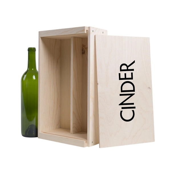 2-Bottle Wood Wine Box