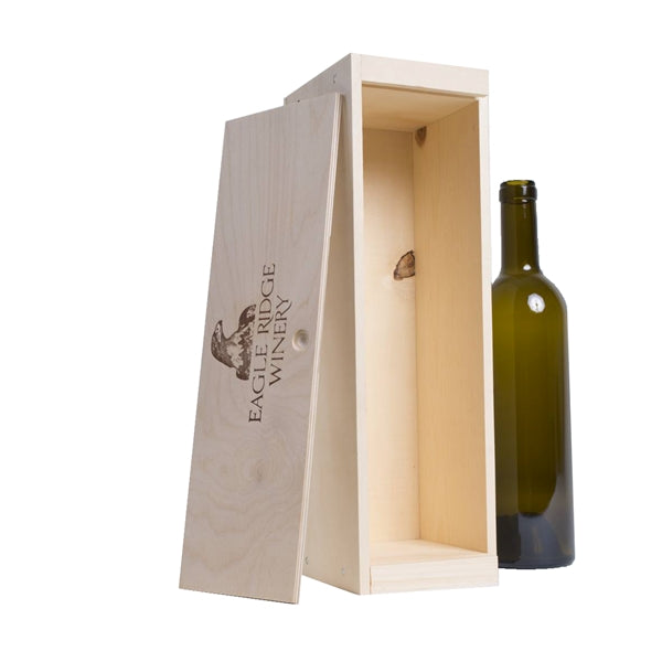 1-Bottle Wood Wine Box