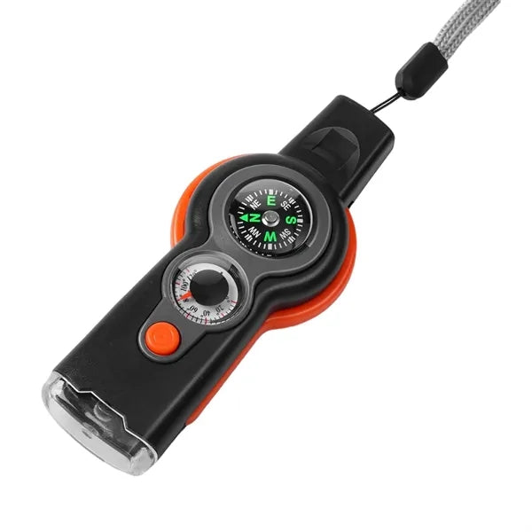 7 in 1 Multifunctional Tool Safety Whistle with Lanyard