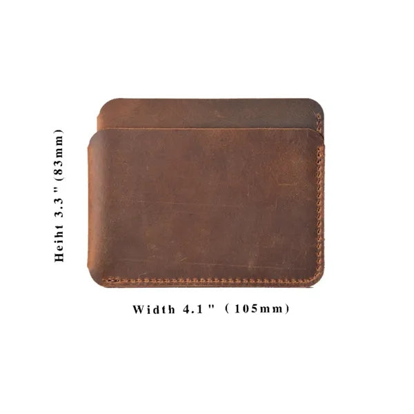 Genuine Leather Waterproof Portable Card Holder