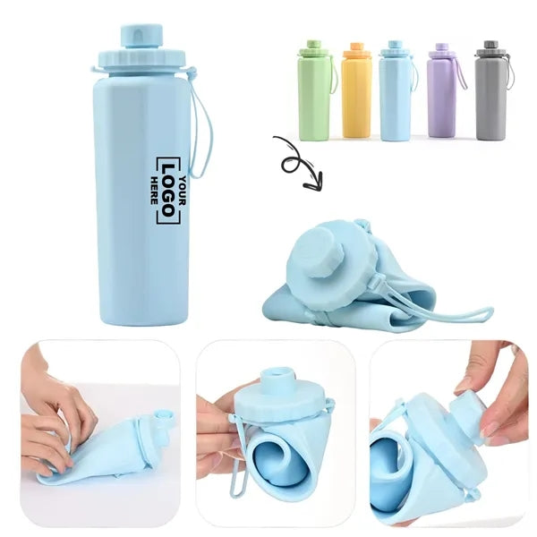 Portable Foldable Silicone Sports Water Bottle Free Shipping