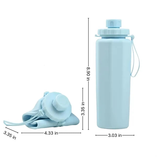 Portable Foldable Silicone Sports Water Bottle Free Shipping