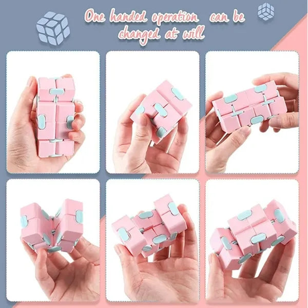 Plastic Stress Relief Fidget Cube Toy