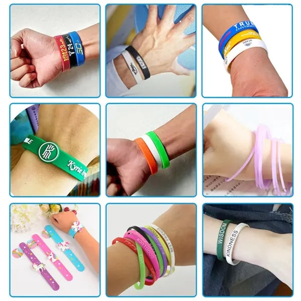 Embossed Silicone Wristbands