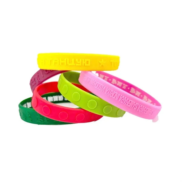 Embossed Silicone Wristbands