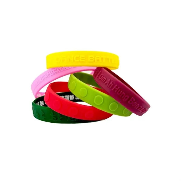 Embossed Silicone Wristbands