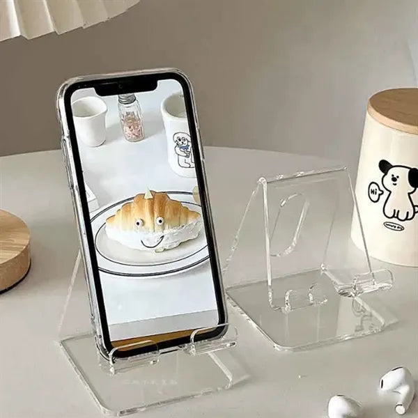 Clear Acrylic Desktop Phone Holder