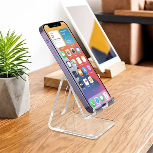 Clear Acrylic Desktop Phone Holder