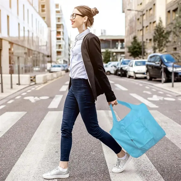 Folding Grocery Tote Shopping Bag Zipper