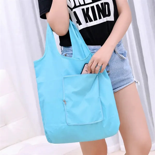 Folding Grocery Tote Shopping Bag Zipper