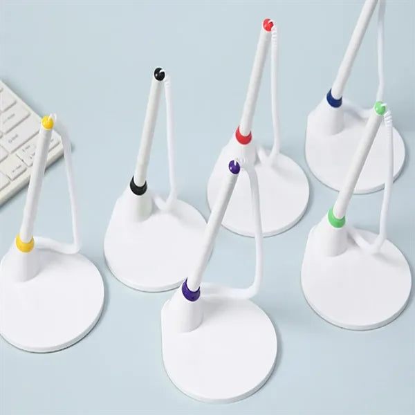 Desk Fixed Signature Gel Pen With Stand