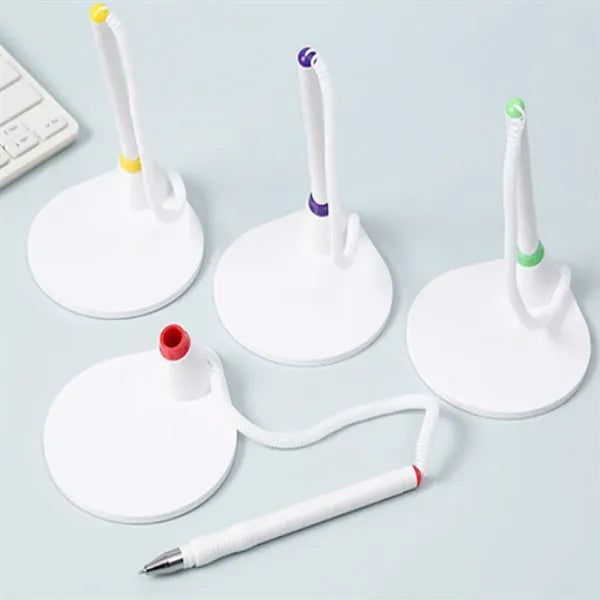 Desk Fixed Signature Gel Pen With Stand