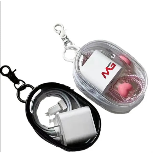 Transparent Travel Cable Organizer Pouch