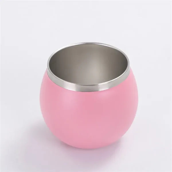 304 Stainless Steel Mini Coffee Cup With Straw 6Oz
