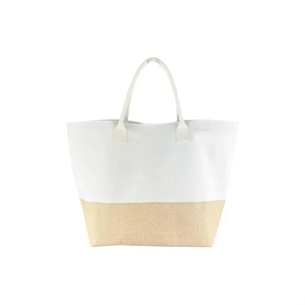 Jute Canvas Tote Bag