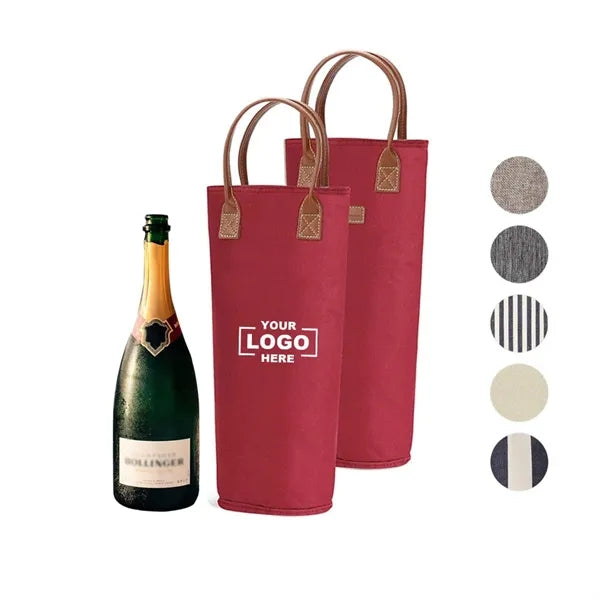 Single Bottle Insulated Wine Bag