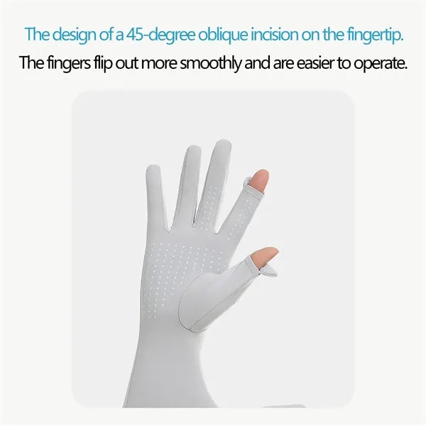 Extended Touchscreen UV Sun Protection Driving Arm Gloves