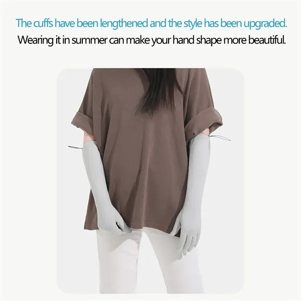 Extended Touchscreen UV Sun Protection Driving Arm Gloves