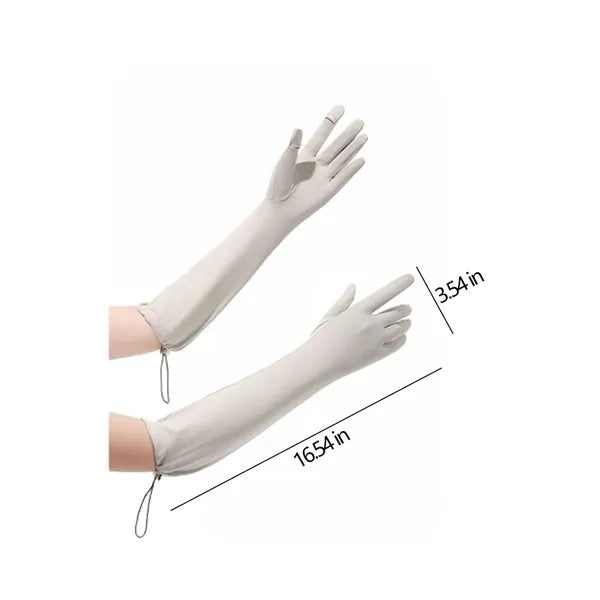 Extended Touchscreen UV Sun Protection Driving Arm Gloves