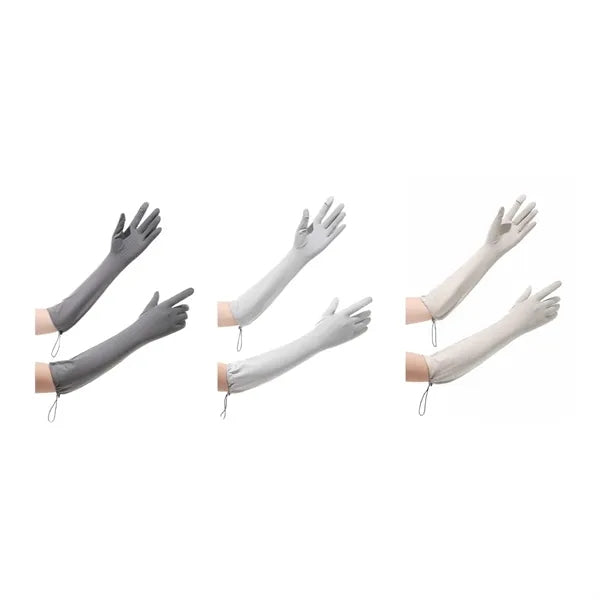 Extended Touchscreen UV Sun Protection Driving Arm Gloves