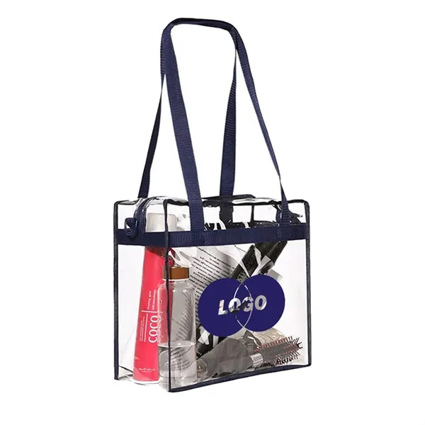 Clear PVC Zipper Tote Bag