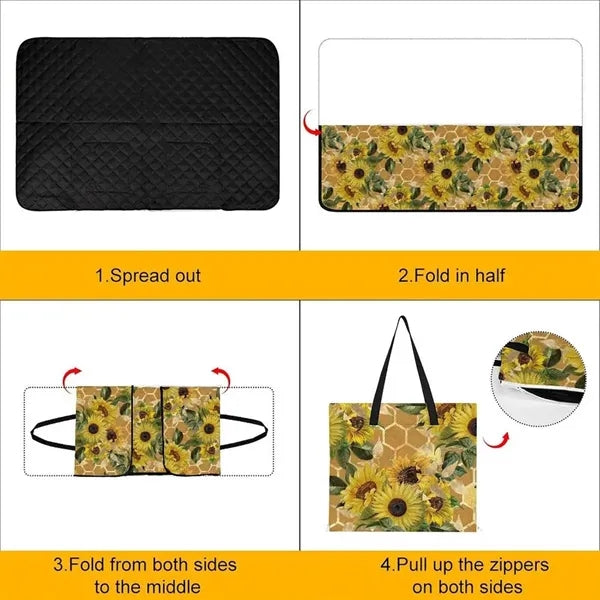 Multifunction Foldable Picnic Mat and Tote bag