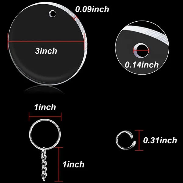 Acrylic Keychain Round Shape