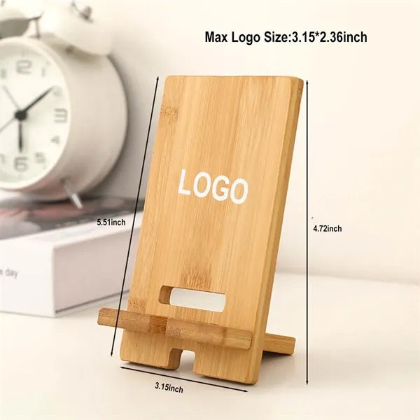 Bamboo Cellphone Tablet Holder