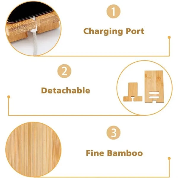 Bamboo Cellphone Tablet Holder
