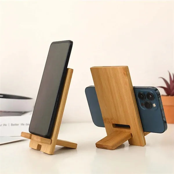 Bamboo Cellphone Tablet Holder