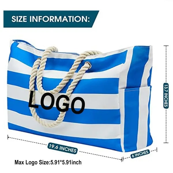 Large Waterproof Beach Tote Bag