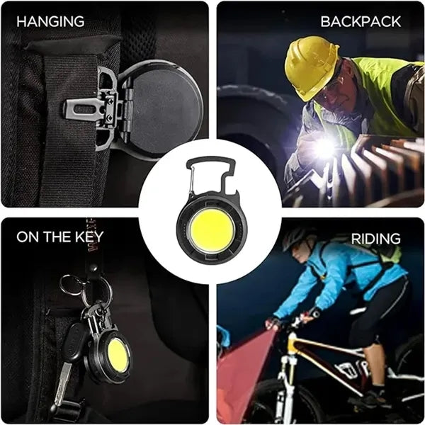 Keychain Light with Base Walking Camping Emergency Lighting