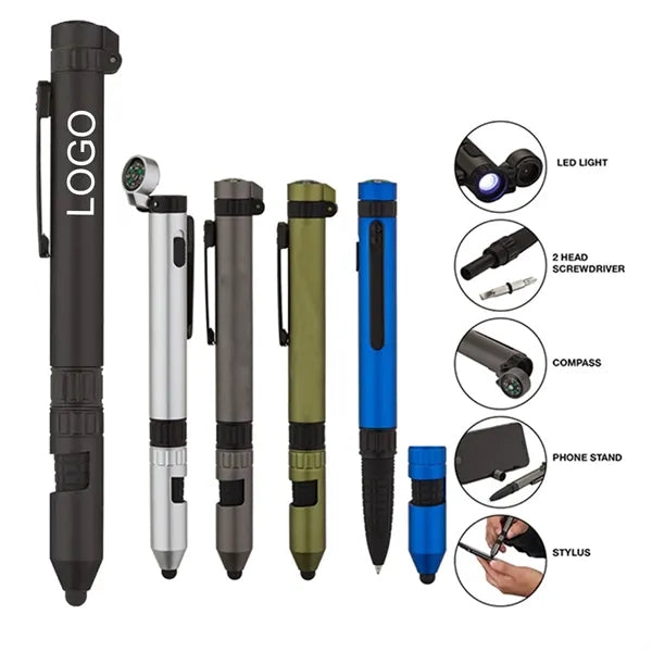 6-in-1 Multi-Functional Outdoor Tool Pen